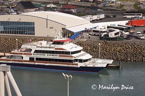 Klondike Express at its dock in Whittier, AK