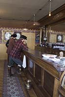 Recreation of a bar from the 1890s, using mannikins, Skagway, AK