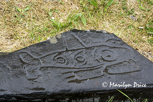 Petroglyphs and old boats, Petroglyph Beach, Wrangell, AK