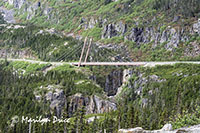 Moore Creek Bridge over a tumultous stream, Skagway, AK