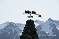 Railroad weather vane, Seward, AK