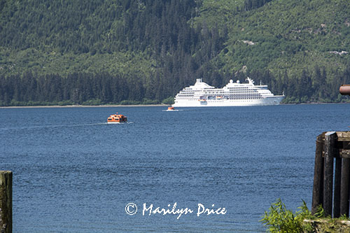 Our ship and two of its tenders, Hoonah, AK