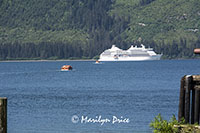 Our ship and two of its tenders, Hoonah, AK