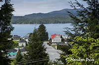 View across the water and town, Prince Rupert, BC