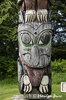 Totem pole in a park, Prince Rupert, BC