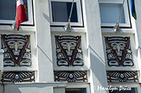 On the outside of City Hall, Prince Rupert, BC