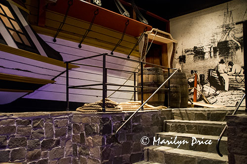 Waterfront display, Royal British Columbia Museum, Victoria, BC