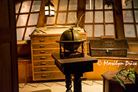 Captain's quarters in the ship of the waterfront display, Royal British Columbia Museum, Victoria, BC