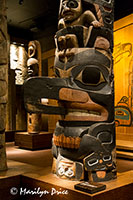 Totem pole, Royal British Columbia Museum, Victoria, BC