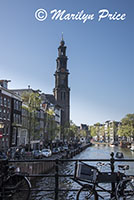 Westerkerk and the Prinsen Gracht, Amsterdam, Netherlands