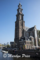 Westerkerk and the Prinsen Gracht, Amsterdam, Netherlands