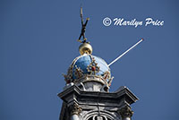 Top of the steeple of the Westerkerk, Amsterdam, Netherlands