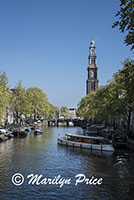 Westerkerk and the Prinsen Gracht, Amsterdam, Netherlands