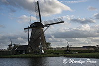 Windmills come in all sizes, Kinderdijk, Netherlands