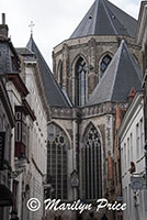 Side of a church, Bruges, Belgium