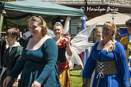 Costumed participants in the parade, Montana Renaissance Faire, ZooMontana, Billings, MT