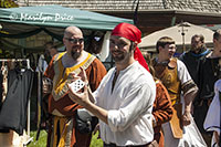 Costumed participants in the parade, Montana Renaissance Faire, ZooMontana, Billings, MT