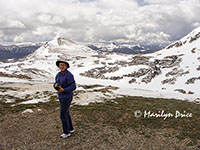 Marilyn at Gardner Lake Pullout, Beartooth Pass Byway, MT