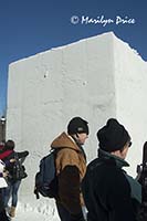 Uncarved block of snow, Budweiser International Snow Sculpture Championships, Breckenridge, CO