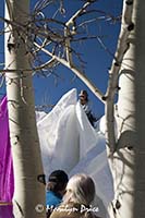 Working on In Chorus, Budweiser International Snow Sculpture Championships, Breckenridge, CO