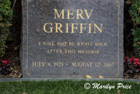 Merv Griffin, Pierce Brothers Westwood Cemetery, Los Angeles, CA