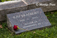 Ray Bradbury, Pierce Brothers Westwood Cemetery, Los Angeles, CA