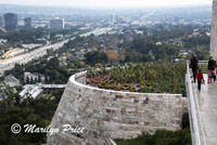 Cactus garden and one of the freeways, Getty Center, Los Angeles, CA