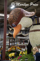 Front of the Rotary float, Float construction barn, Los Angeles, CA