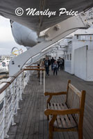 Outside deck, Queen Mary, Long Beach, CA