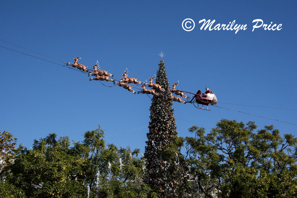 Christmas decorations, The Grove, Los Angeles, CA