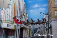 Christmas decorations, Hollywood Land, Disney California Adventure Park, Anaheim, CA