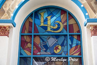 Window on a souvenir shop, Pixar Pier, Disney California Adventure Park, Anaheim, CA