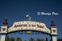 Entrance to Pixar Pier, Disney California Adventure Park, Anaheim, CA