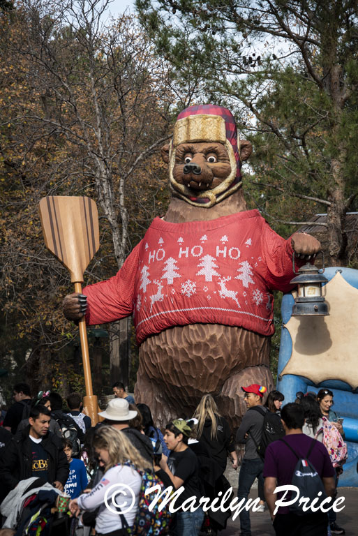 Seasonal bear, Grizzly Peak, Disney California Adventure Park, Anaheim, CA