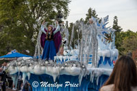 Frozen characters on a float, Parade on Main Street, Disneyland Park, Anaheim, CA