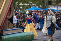 Snow White and her prince, Parade on Main Street, Disneyland Park, Anaheim, CA