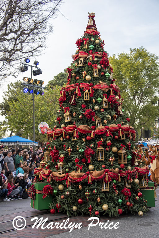 Christmas tree, Parade on Main Street, Disneyland Park, Anaheim, CA