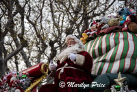 Santa's float, Parade on Main Street, Disneyland Park, Anaheim, CA