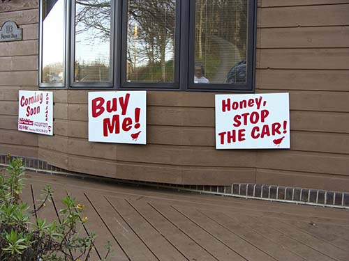 Realtor signs, Kingsport, TN