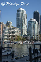 Downtown buildings from Granville Island, Vancouver, BC, Canada