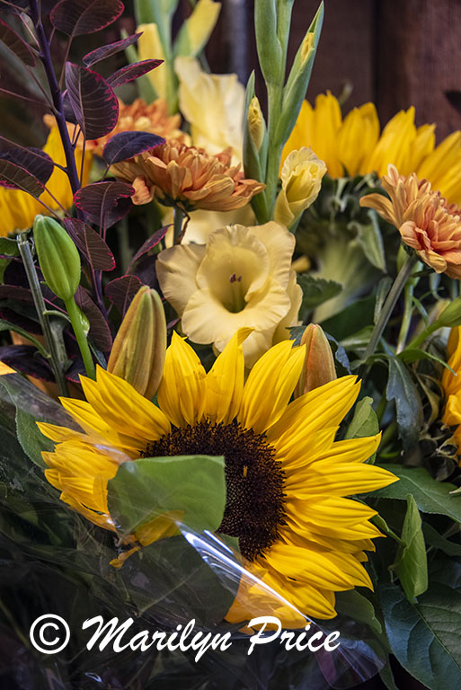 Flowers at the Granville Island Market, Vancouver, BC, Canada