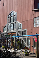 One of many old warehouses converted to shops, Granville Island, Vancouver, BC, Canada