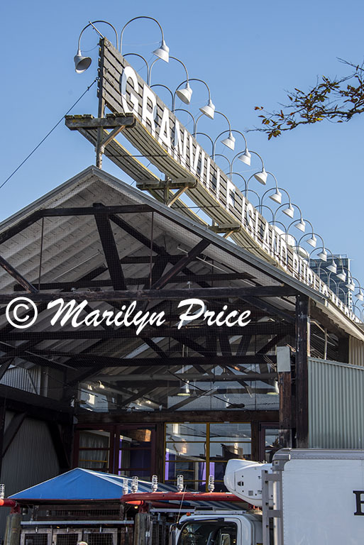 Sign for the Granville Island Public Market, Vancouver, BC, Canada