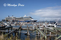 Our ship and smaller boats, Astoria, OR