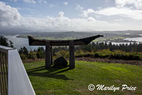 Replica of a burial canoe, Astoria, OR