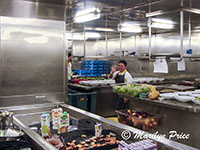 Part of the kitchen staff, ship tour, off the coast of OR