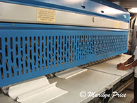 Ships laundry - and it comes out folded, ship tour, off the coast of OR