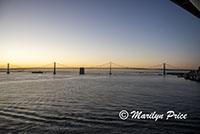 San Francisco-Oakland Bay Bridge from our balcony, San Francisco, CA