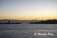 San Francisco-Oakland Bay Bridge from our balcony, San Francisco, CA