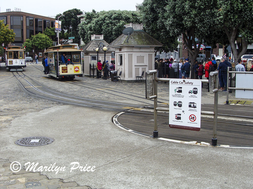 Waiting our turn on a Cable car, San Francisco, CA